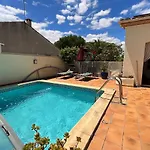 Agence Jf Immo - Spacieuse 8 Pers Avec Piscine Privee Proche Des Plages V0475 * 비아스