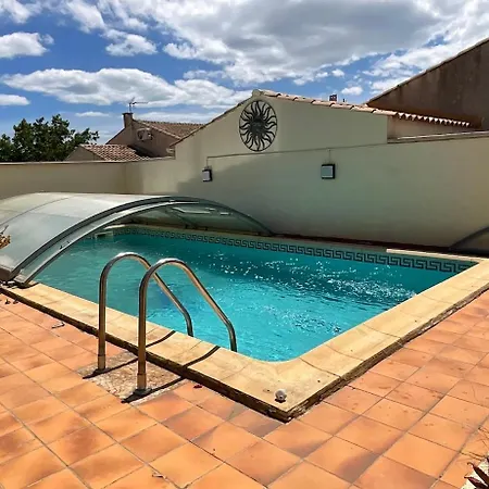Agence Jf Immo - Spacieuse 8 Pers Avec Piscine Privee Proche Des Plages V0475 Vias